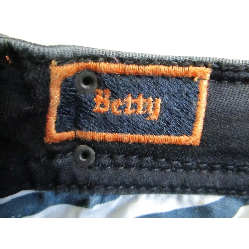 Rock Revival Jeans Womens 25 Black Betty Easy Skinny Embroidered Y2K - Picture 5 of 12